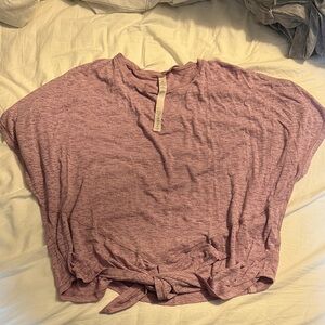 Lululemon Tie-front short-sleeve shirt